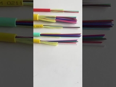 Cable à fibre optique intérieur 24 cœurs UL Cable à fibre optique intérieur blindé GJPFJH 6B6 0,9 mm 12 brins